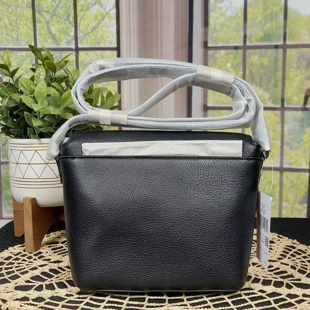 NWT KATE SPADE EMMIE FLAP LEATHER CROSSBODY (K8215 / BLACK)